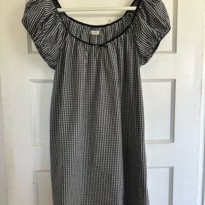 DOEN JULIA DRESS noir maddalena gingham